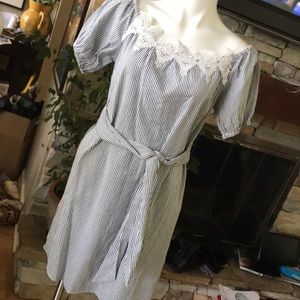 Pinstriped LESHOP dress